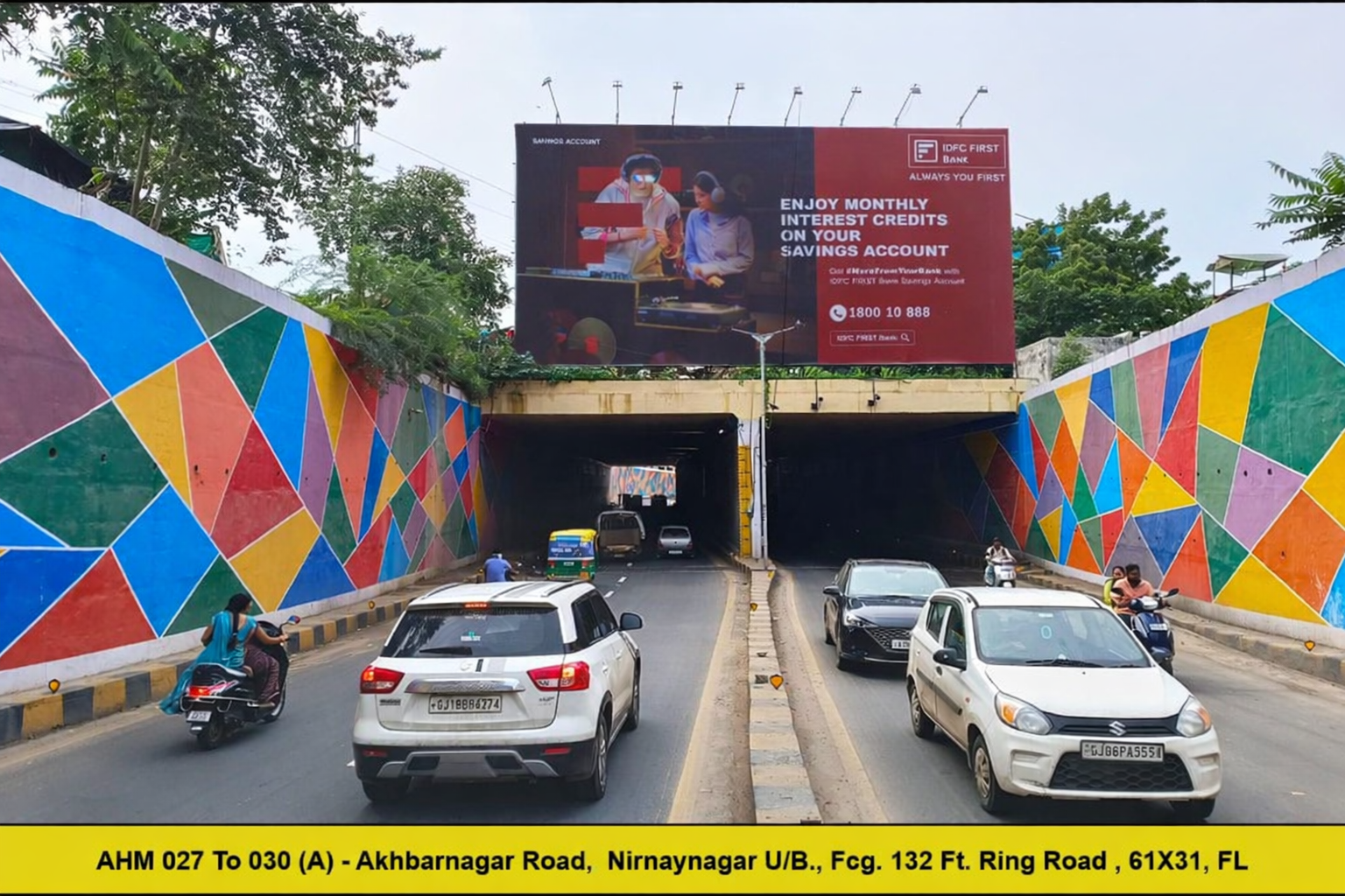Kiosk Advertising by DRON ADS at busy street locations in Gujarat